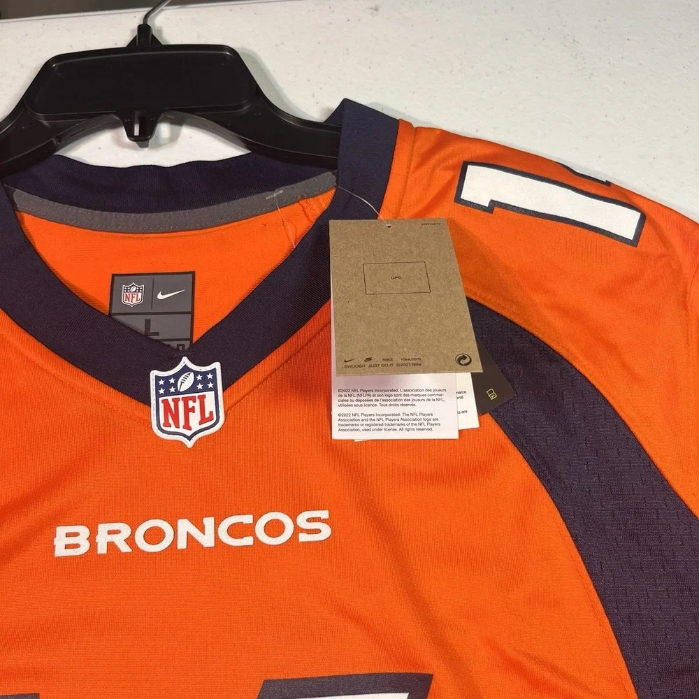 Denver Broncos Nike  Courtland Sutton Orange Men's Size L Jersey‎ Authentic New